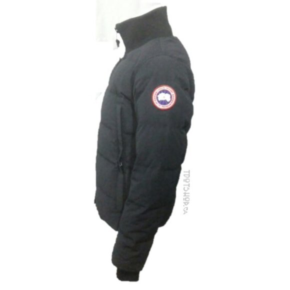 CANADA GOOSE WOOLFORD DOWN BOMBER NAVY NWOT - Picture 2 of 13